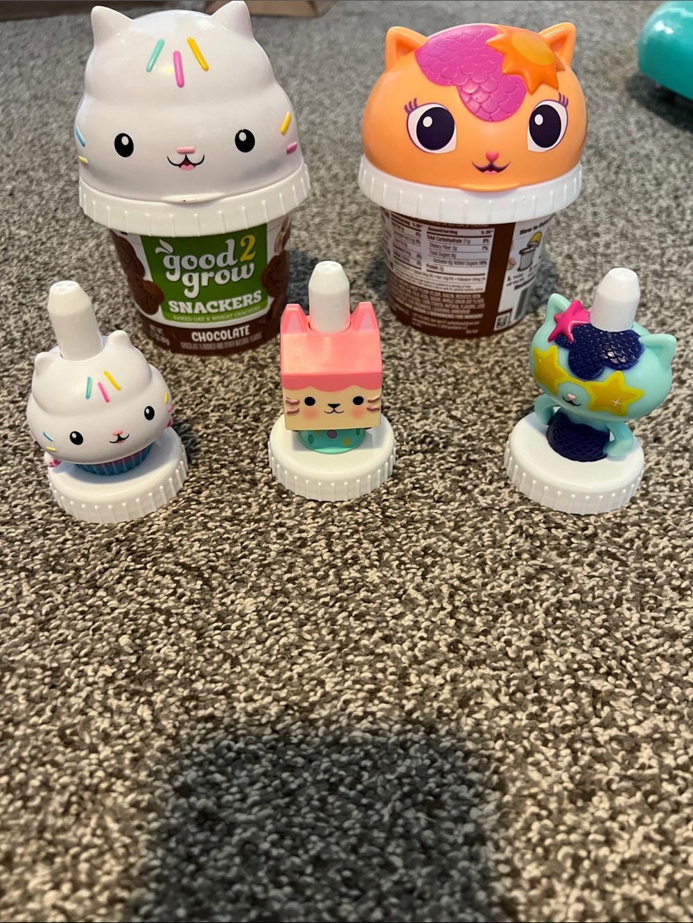 Good2Grow Reusable Snack Cups & Bottle Toppers Bundle - Gabby’s Dollyhouse!
